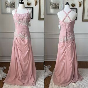 NWT Caterina Blush Pink Formal Gown 01203714 $448 8